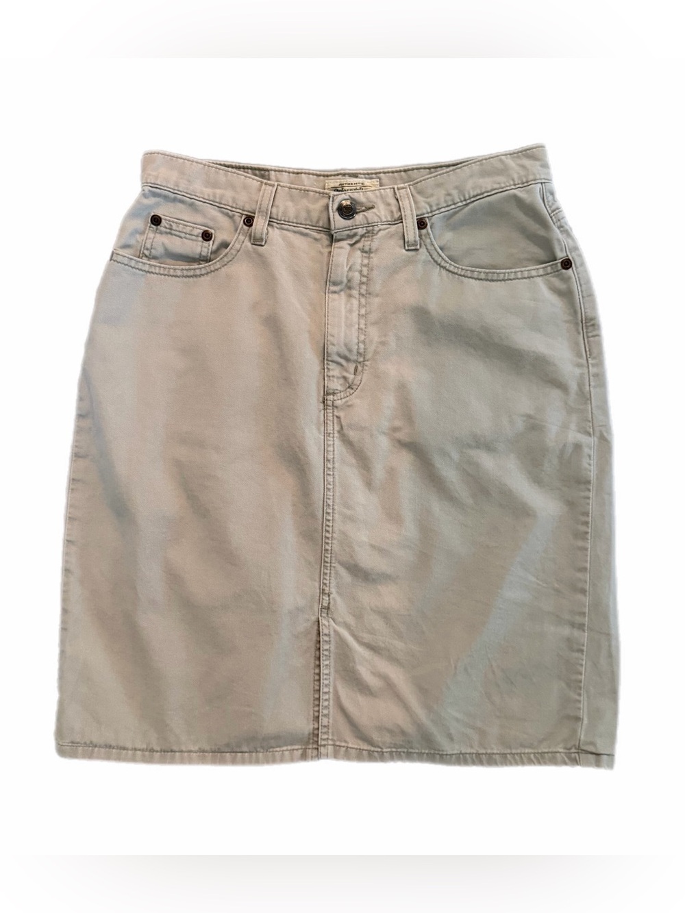 Vintage 90s St. John’s Bay Tam 100% cotton knee length Skirt Size 8 High Waist